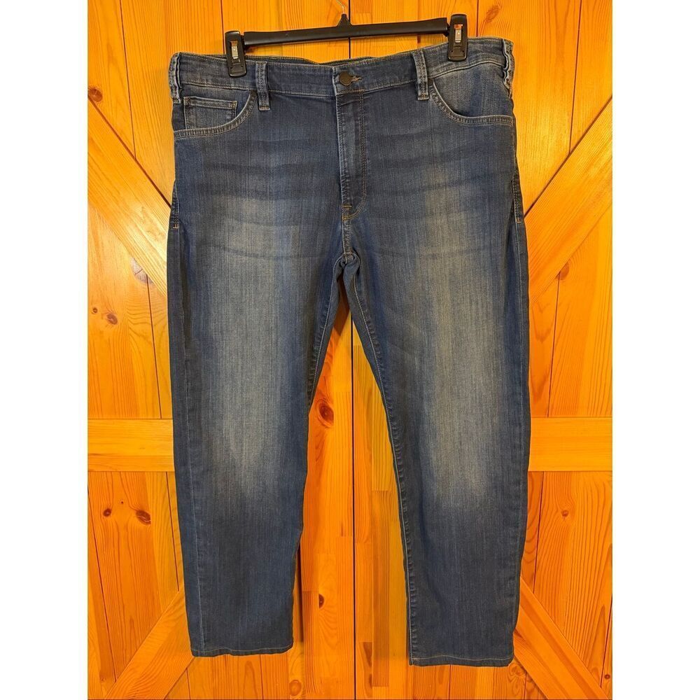 34 Heritage Jeans Mens 40 Blue COURAGE Mid-Rise Straight Leg Stretch Denim (6437